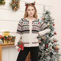 Gebreid vest met winterpatroon