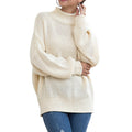 Oversized trui met opstaande kraag foto 1