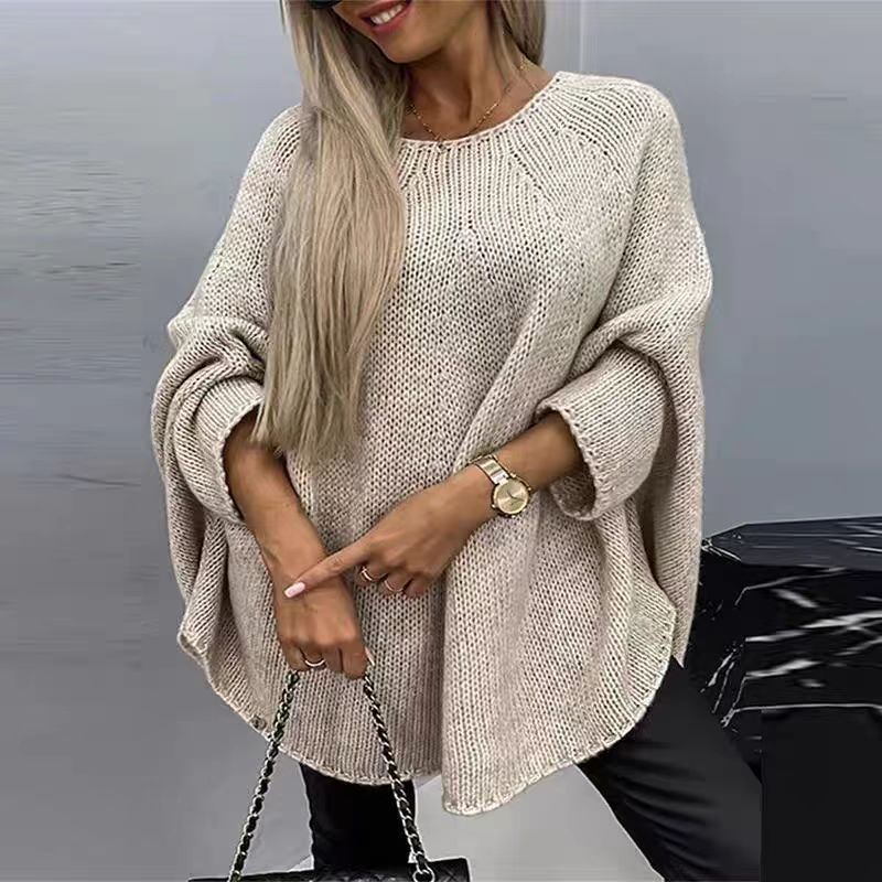 Oversized trui met vleermuismouwen foto 2