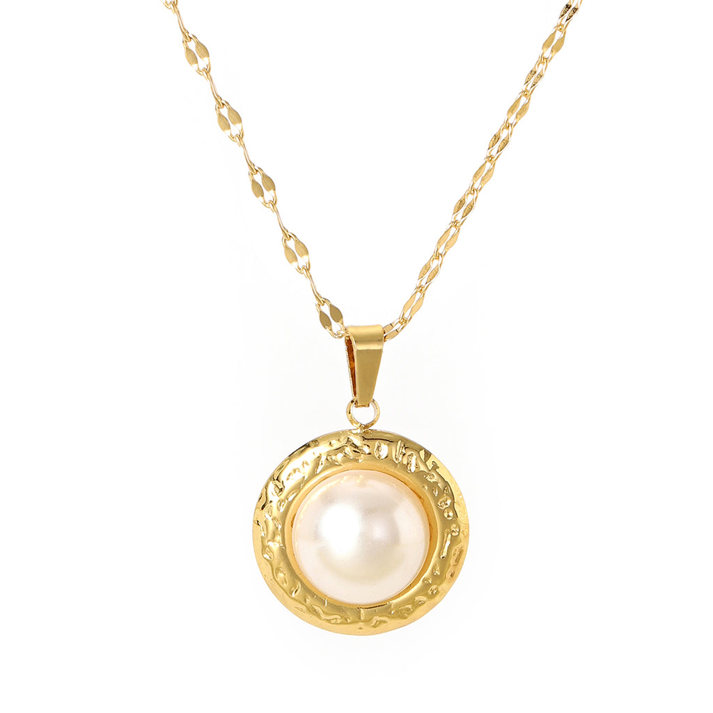 Parelketting met ronde hanger