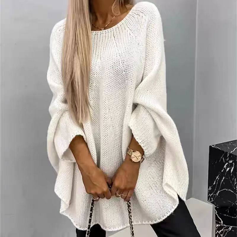 Oversized trui met vleermuismouwen foto 1
