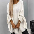 Oversized trui met vleermuismouwen foto 1